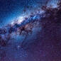 picture of the night sky showing the bright strip of the milky way galaxy